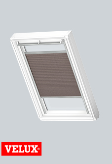 Flying Pleated, 1276 Dusty Brown - VELUX Loft Blind